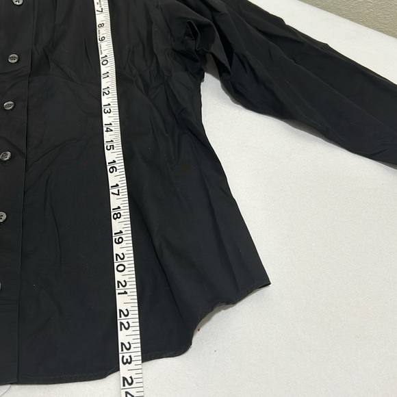 THOMAS PINK WOMEN BLACK CLASSIC SHIRT BOTTOM UP Sz 10 - Picture 10 of 11